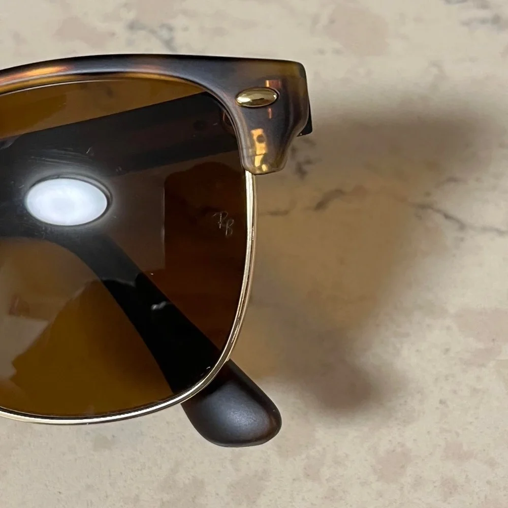 Ray-Ban Black and Brown Sunglasses with Case